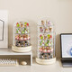 Cabinet Cute Bubble Mart Display Box Rotating Blind Box Ornament Display Cabinet Dustproof Acrylic Transparent Storage Box Sweet Heart Powder Large Size Free Glue (360 Rotations)