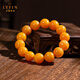 Layun Feiyin 7A natural demon flower beeswax bracelet for men with Russian material presbyopic wax flowing pattern rosary can be collected as a high-end gift. 7A high-end presbyopic wax 14-14.5mm (with certificate)