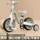 Children's balance car 2-6 years old boys and girls baby anti-rollover two-wheel sliding tricycle toy bicycle multi-functional balance car tricycle brown