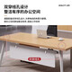 Office desk simple modern manager desk office desk and chair combination light luxury design lacquered boss desk president desk 140CM*80CM single table + side cabinet