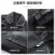 SHANSHAN Shanshan Leather Jacket Men's 2025 Winter New Style Plush Thickened Warm Casual Versatile Men's Easy-Care Commuting Jacket Black 2XL /185
