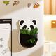 Panda magnetic sealing clip snap-on bamboo food snack bag dustproof and moisture-proof sealing clip refrigerator door magnetic box Panda magnetic box + 12 clips