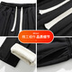 CLOR sherpa pants men's autumn and winter thickened velvet warm casual sports straight pants CL113 black XL