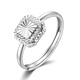 Wanfulong sparkling car flower sugar cube platinum ring PT950 platinum all-match live ring live ring can be freely adjusted 3.42g