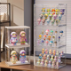 Yusenyi Ornament Display Box Rack Storage Blind Box Figure Building Block Toy Display Cabinet Bubble Mart Dustproof Transparent Ladder Fully Transparent Large Three Ladder Fully Transparent Large Three Ladder