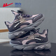 Warrior Girls' Cotton Shoes Winter Velvet Sports Shoes Boys' Warm and Comfortable Casual Shoes WZ-C277L Dark Purple/Light Purple 33