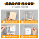 International Electrician Type 86 Socket Waterproof Box Self-adhesive Switch Power Supply Protective Cover Splash-proof Box Bathroom Toilet Socket Waterproof Cover Type 86 Adhesive Type-Black Transparent