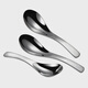 Fantasy stainless steel palace round head spoon hotel restaurant stainless steel spoon hotel iron spoon commercial use 20 pieces 304 frosted-rose gold-medium size