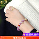 Genormanne Xianyi Cat's Eye Kunzite Bracelet Lavender Purple Crystal Simple Bracelet Jewelry Gift Beads 10mm