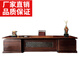 New Chinese style North American desk boss desk 2025 new high-end solid wood CEO boss desk black walnut 2.0m boss desk