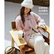 Olrain Oruier imitation lamb wool coat women's winter 2025 new loose warm little short coat pink one size