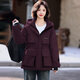 LISM shopping mall same style high-end down jacket super good-looking spliced women's parka down jacket women's mid-length charge black M