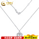 China Gold (CHINA GOLD) platinum necklace wound flower-shaped chain set as a gift for your girlfriend as a gift, about 4.74g