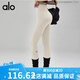 ALO YOGA Nude Yoga Pants High Waist Tummy Lift Pilates Training Outerwear Slimming Tight AlO Sports Fitness Pants Women Black M 95-110Jin Jin is equal to 0.5 kg