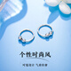 Wanfulong PT950 platinum niche light luxury earrings simple earrings plain hoops 2025 new hot style birthday gift for girlfriend Platinum PT950 niche light luxury plain hoop earrings 1.63g
