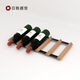 Jieyunmao wine rack ornaments drawer refrigerator storage bracket single-layer flat wine rack built-in household solid wood wine rack 2X0.5 grid-235 depth-Sapele wood