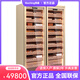 Meijing Raching/Meijing Red Wine + Cigar Combination Cabinet CD1200 Stainless Steel Old Cannon Double Door Constant Temperature and Humidity Compressor Humidity Cabinet Tuhaojin-Double Door Cigar Cabinet