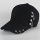 Hat summer women's trendy Korean version versatile outdoor fashion baseball cap student couple travel leisure sun protection peaked cap for women double chain = pink adjustable