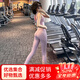 Yoga Girl Yoga Suit Women's Tight Yoga Pants High Waist Pilates Nude Butt Lift Outer Wear M (95-110 Blue (bra + pants) S (80-95Jin Jin is equal to 0.5 kg)