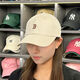 New men's and women's hats, new sports hats, fashionable couple baseball caps, mini small label peaked caps, white NY mini label, one size fits all