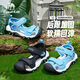 Camel (CAMEL) children's sandals summer outdoor sports beach sandals Baotou anti-kick breathable middle and large children boys and girls blue 37