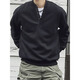 Yandang Plus Size Sweatshirt Men's 300 Jin Jin is equal to 0.5 kg American Henry Collar Spring and Autumn New Loose Top Bottoming Shirt Gray 3XL 200-250 Jin Jin is equal to 0.5 kg