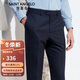 Good news bird business trousers men's straight wool plaid work trousers EBD221031 blue 82B