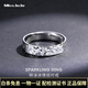 Miss JuJu new pt950 platinum ring for men and women, couple model, platinum crushed ice honeycomb ring, adjustable mouth, men's model, closed mouth 16# 6.0-6.2g