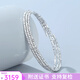 Youlai's new pt950 platinum bracelet for women, pop-up bouncy bead elastic bracelet, fashionable round bead memory bracelet for your girlfriend, three-circle bouncy bead bracelet, about 7.25-7.35g