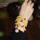 Layun Feiyin Collection Grade Russian White Flower Beeswax Bracelet 108 Pieces Pixiu Amber Bracelet for Female Born Buddha 108 Pieces Collection 7mm White Flower Honey