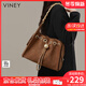 Viney new bag women's bag brand crossbody bag light luxury bucket bag birthday gift for girlfriend and wife coffee color high-end practical shoulder bag fashionable and versatile casual large capacity commuter armpit bag