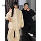 Modal 2025 New Winter Coral Fleece Couple Pajamas Women's Flannel Thickened Warm Men's Home Clothing Suit Winter 66842WM M Female (Recommended 80-100Jin Jin equals 0.5 kg)