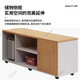 Office desk simple modern manager desk office desk and chair combination light luxury design lacquered boss desk president desk 140CM*80CM single table + side cabinet