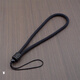 Fat Donglai's same style handlebar lanyard free of braiding sandalwood rope embossed Ruyi finger rope car key chain anti-lost black wrist rope circumference about 30cm