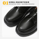 Gunia children's leather shoes boys British style performance shoes suit campus etiquette leather shoes matte British style 36