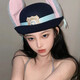 Judy Hat Rabbit Police Officer Headwear Cos Costume Zootopia Children's Top Hat Hairband Universal Studios Show Judy Rabbit Small Top Hat Hairpin