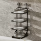 Yusenyi Kitchen Preparation Hot Pot Plate Rack Iron Wall Hanging Side Dishes Suction Cup Dishes Household Stackable Folding Cooking Multi-layer Champagne Gold Five Layers (Suction Cups Can Be Shifted and Folded)