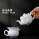 Jingdezhen (jdz) ceramic tea set Chinese style intangible cultural heritage blue and white exquisite Kung Fu tea set high-end housewarming gift for home use
