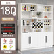 Yusenyi Wine Cabinet Partition Cabinet Home Wall Porch Simple Entry Door Shoe Cabinet Integrated Living Room Sideboard Cabinet Storage Cabinet Includes Entry Four Doors 180 All White