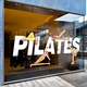 Yusenyi Fashion Pilates Cartoon Illustration Glass Door Sticker Yoga Studio Sports Creative Poster Sticker Layout Quiet Q040B Medium