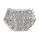 Universal Sweet Ballet Japanese Sweet Underwear Women's Pure Cotton Trimmed Low Waist Fairy Underwear New Style Light Gray 12% off for 5 pieces or more M
