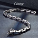 GsunG platinum PT950 wolf head bracelet, simple and fashionable men's pure platinum solid bracelet, can be customized as a gift for boyfriend. Priced by gram, contact customer service before bidding.