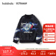 Balabala Ultraman IP boys sweatshirt half turtleneck autumn and winter tops comfortable and versatile fashionable and cool black tone 00399 130