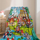 Eggman Party Family Portrait Eggman Party Cute Cartoon Blanket Kindergarten Nap Blanket Cover Student Dormitory Blanket Seaside Four Eggman 100cm*150cm Nap Blanket