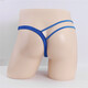 Sexy men's sexy one-sided thong hollow T-pants men's stage macho performance sexy underwear wholesale blue one size