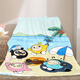 Eggman Party Family Portrait Eggman Party Cute Cartoon Blanket Kindergarten Nap Blanket Cover Student Dormitory Blanket Seaside Four Eggman 100cm*150cm Nap Blanket