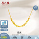 Saturday blessing 18K gold necklace women's geometric color gold necklace birthday gift C0612351 40+5cm