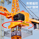 Shantou Lincun Simulation Tower Crane Children's Construction Tower Crane Large Engineering Vehicle Toy Wireless Remote Control Crane Model 9814 Extra Large Remote Control Crane Tower
