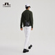 J. Linindeberg Shopping Mall gleich Frühling weiche Wolle Langarm Langarm gestrickter Strickjacke Pullover Männer 52243b001 K04 Jungle Green XS