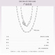 Wanfulong platinum PT950 fashionable long 0-chain necklace with a high-end feel, light luxury niche women's model 2025 new style gift for girlfriend 45cm, platinum PT950 long 0-chain necklace with a high-end feel 8.33g